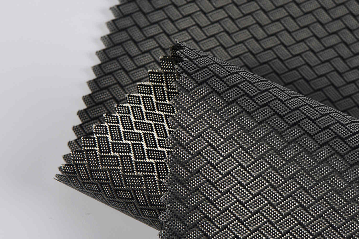 420D kalis air dua nada jacquard dengan pu pu