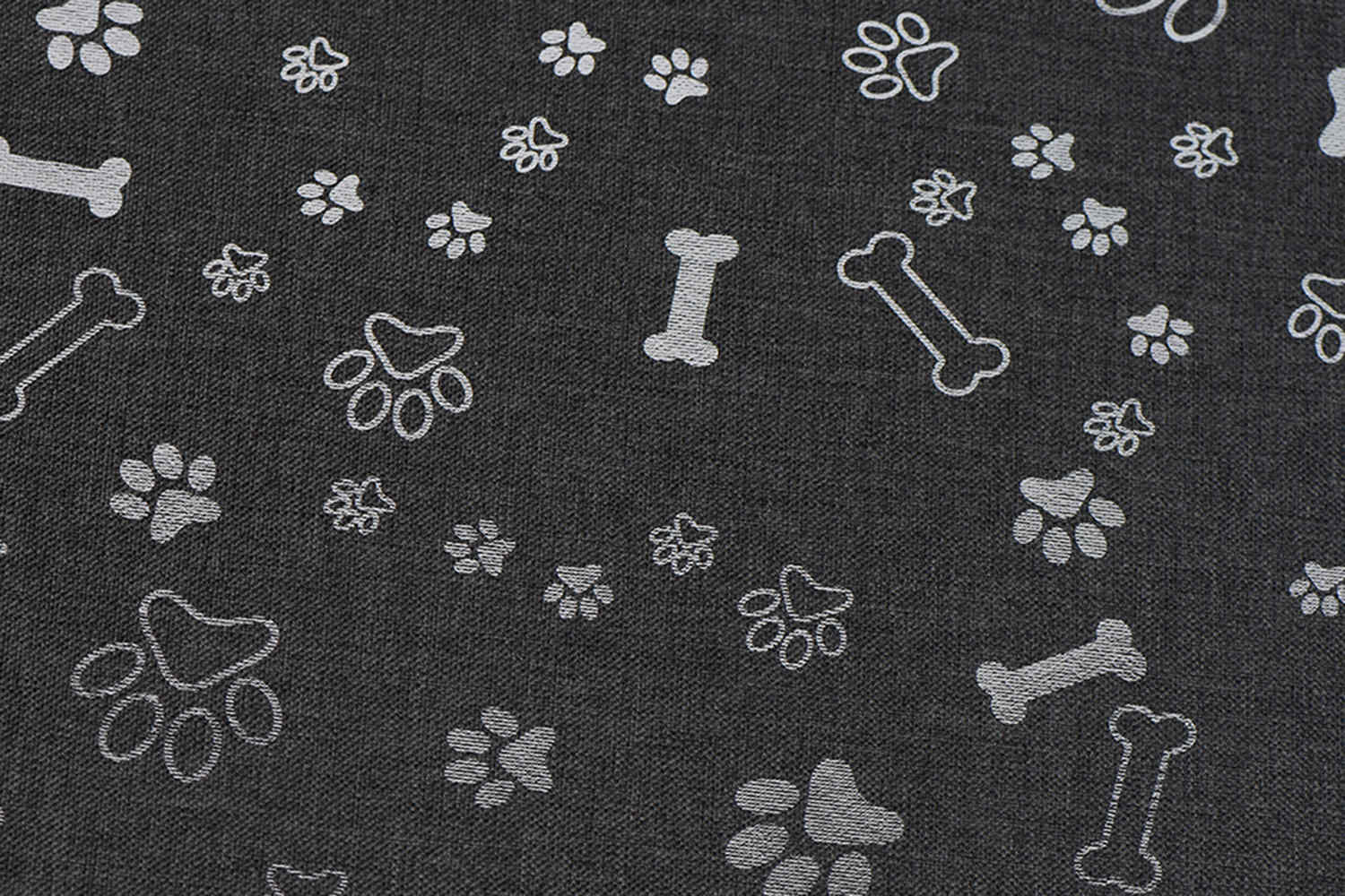 PU bersalut 600d 68t kation dengan cetakan perak